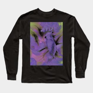 LILAC VIOLET PARROT COCKATOO EXOTIC TROPICAL POSTER PRINT Long Sleeve T-Shirt